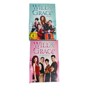 Will & Grace DVD Staffel 1 and 2 German Import REGION 2 DVD 8 Disc Box Set EUC